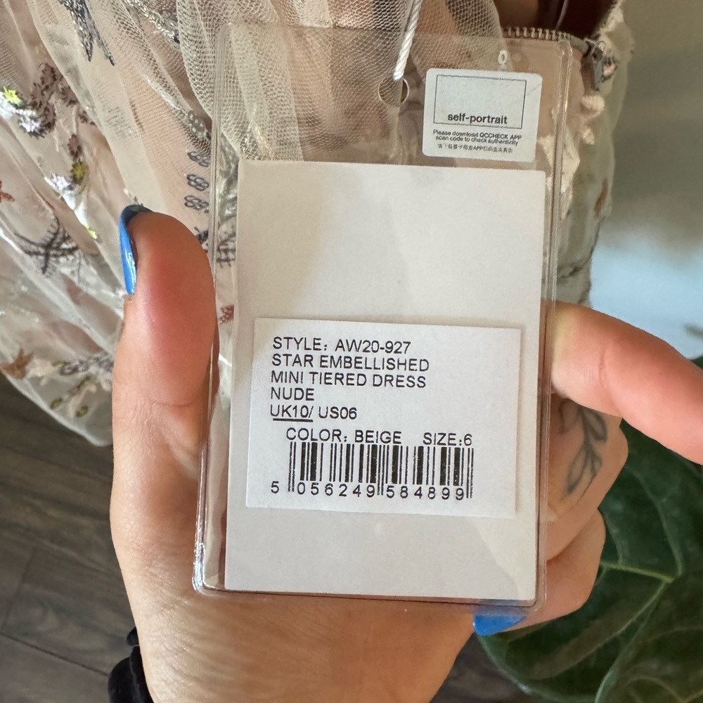 Self-Portrait Star Embellished Mini Tier Dress - Picture 4 of 7